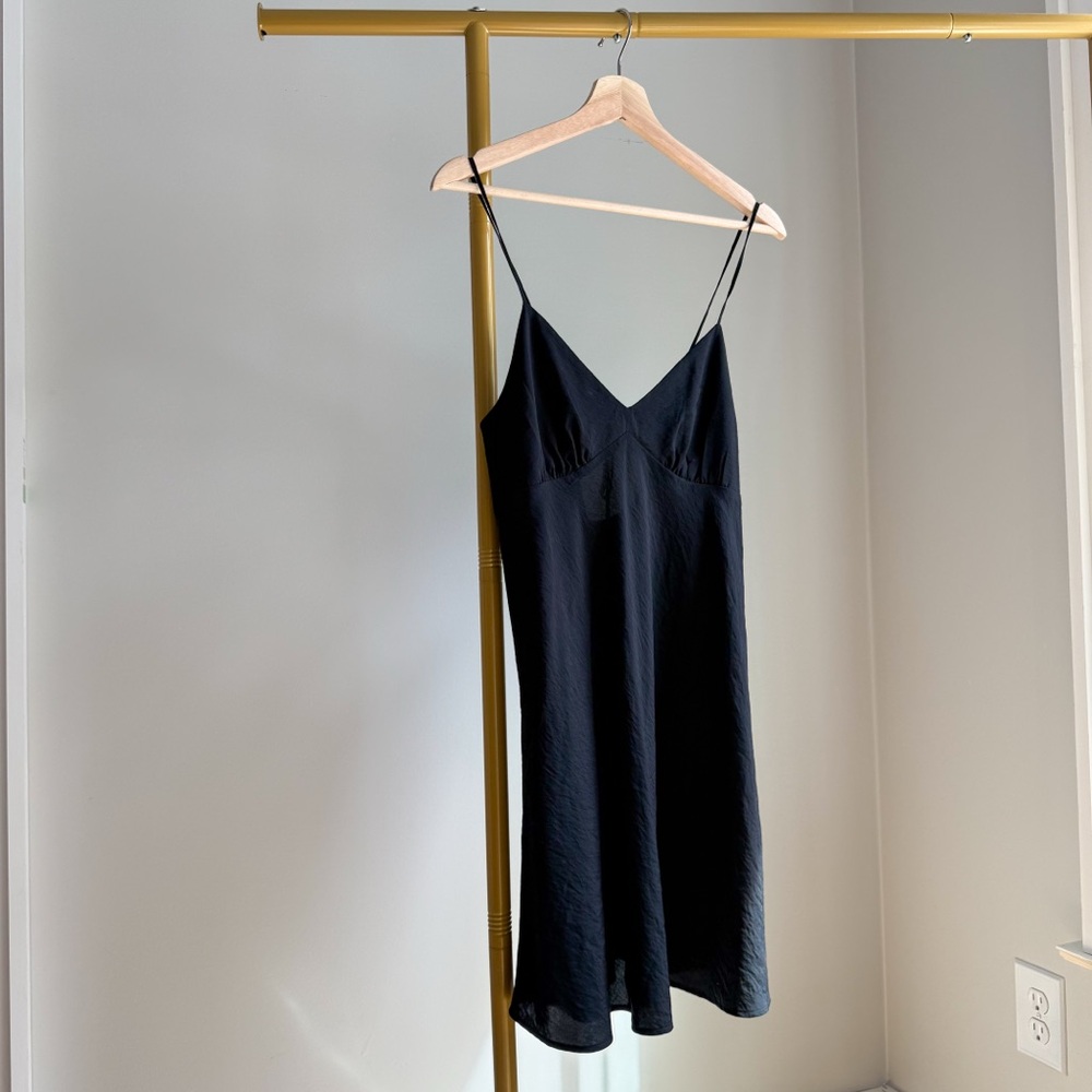 LNWOT Madewell Elegant Black Slip Dress